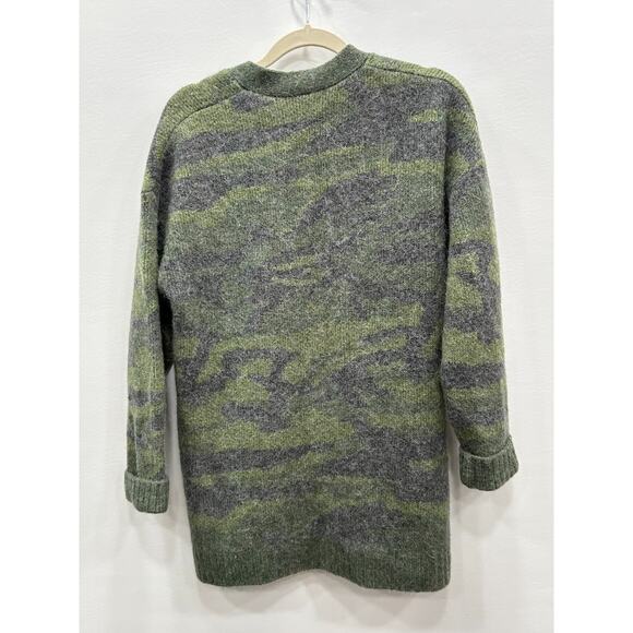 Rails Womens Runi Cardigan Sweater Button Front Wool Alpaca Blend Camo Green S - Picture 7 of 11